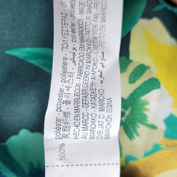 Zara Long Sleeve Floral Mini Dress sz Small - Picture 8 of 9